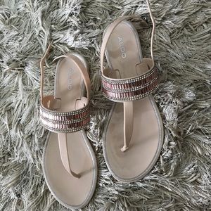 Brando New Aldo Sparkle Flats Sandals